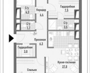 3-комнатная квартира площадью 102.04 кв.м, улица Сущёвский Вал, 49с2 | цена 29 630 000 руб. | www.metrprice.ru