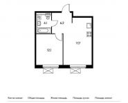 1-комнатная квартира площадью 40.1 кв.м,  | цена 4 190 450 руб. | www.metrprice.ru