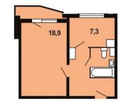 1-комнатная квартира площадью 38.5 кв.м,  | цена 4 238 850 руб. | www.metrprice.ru