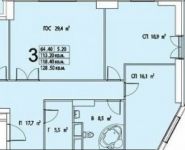 3-комнатная квартира площадью 128.5 кв.м, Текстильная улица, 15 | цена 31 189 200 руб. | www.metrprice.ru