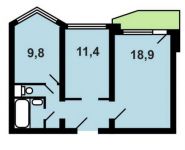 2-комнатная квартира площадью 52.3 кв.м, Покровская ул., 16 | цена 5 543 800 руб. | www.metrprice.ru