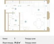 1-комнатная квартира площадью 39.4 кв.м, Кожевнический пр., 4 | цена 17 225 279 руб. | www.metrprice.ru