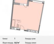 1-комнатная квартира площадью 44.8 кв.м, Береговой пр., ВЛ5 | цена 9 900 800 руб. | www.metrprice.ru