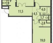 3-комнатная квартира площадью 96 кв.м, Олимпийский проспект, с10 | цена 25 949 184 руб. | www.metrprice.ru