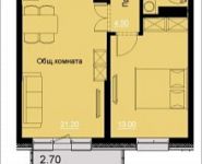 2-комнатная квартира площадью 47.43 кв.м, жилой комплекс Эдем | цена 5 965 000 руб. | www.metrprice.ru