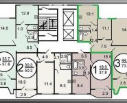 3-комнатная квартира площадью 75 кв.м, Парковая ул., 3 | цена 8 700 000 руб. | www.metrprice.ru