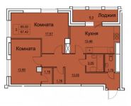 2-комнатная квартира площадью 67.66 кв.м, Ярославское ш, 141 | цена 4 702 370 руб. | www.metrprice.ru