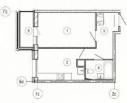 1-комнатная квартира площадью 35.7 кв.м, Ходынская улица, 2с9 | цена 3 133 827 руб. | www.metrprice.ru