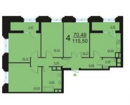 4-комнатная квартира площадью 115 кв.м, Берзарина ул., 28 | цена 23 103 696 руб. | www.metrprice.ru