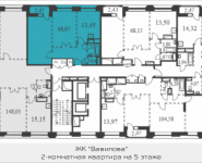 2-комнатная квартира площадью 68.67 кв.м, Вавилова, 69 | цена 16 262 923 руб. | www.metrprice.ru