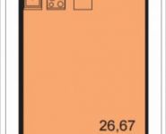 1-комнатная квартира площадью 32 кв.м, Ходынский бул., 2С1 | цена 5 686 443 руб. | www.metrprice.ru