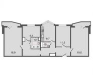 4-комнатная квартира площадью 89.5 кв.м, Авиаторов ул, д. 5, корп. 6 | цена 9 981 000 руб. | www.metrprice.ru