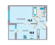 1-комнатная квартира площадью 36.6 кв.м, Рупасовский 2-й пер, 3 | цена 2 854 800 руб. | www.metrprice.ru