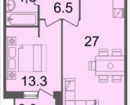 2-комнатная квартира площадью 52.9 кв.м, Серебрякова, 11-13, корп.2 | цена 7 882 100 руб. | www.metrprice.ru