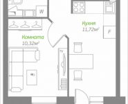 1-комнатная квартира площадью 33.06 кв.м, Володарское шоссе, 20 | цена 2 853 309 руб. | www.metrprice.ru
