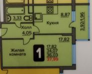 1-комнатная квартира площадью 38 кв.м,  | цена 2 350 000 руб. | www.metrprice.ru