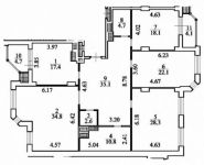 4-комнатная квартира площадью 182 кв.м, Ломоносовский просп., 25К5 | цена 77 000 000 руб. | www.metrprice.ru