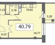 1-комнатная квартира площадью 40 кв.м, Краснобогатырская ул., 21 | цена 8 495 755 руб. | www.metrprice.ru