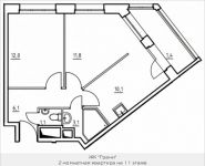 2-комнатная квартира площадью 45.6 кв.м, 1-й Грайвороновский пр, 1 стр 1 | цена 6 429 600 руб. | www.metrprice.ru