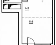 1-комнатная квартира площадью 25.7 кв.м, 1-й Грайвороновский пр, 1 стр 1 | цена 4 086 300 руб. | www.metrprice.ru