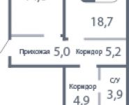 2-комнатная квартира площадью 71.3 кв.м,  | цена 4 520 000 руб. | www.metrprice.ru