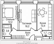 2-комнатная квартира площадью 56 кв.м, 3-й Силикатный проезд, вл. 4, корп. 2 | цена 11 777 765 руб. | www.metrprice.ru