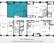 2-комнатная квартира площадью 68.25 кв.м, Вавилова, 69 | цена 16 163 425 руб. | www.metrprice.ru