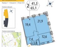 1-комнатная квартира площадью 19.8 кв.м в ЖК "SHIROKAYA",  | цена 3 253 140 руб. | www.metrprice.ru