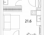 1-комнатная квартира площадью 28 кв.м, Золоторожский Вал, 11, стр. 9, корп.2 | цена 6 602 500 руб. | www.metrprice.ru