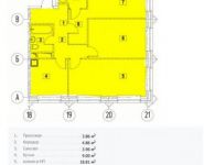 3-комнатная квартира площадью 78.6 кв.м, Новоалексеевская улица, 16с1 | цена 14 144 400 руб. | www.metrprice.ru