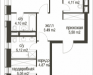 3-комнатная квартира площадью 116.97 кв.м, Усачёва, 12, корп.2.2 | цена 65 308 211 руб. | www.metrprice.ru