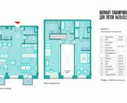 3-комнатная квартира площадью 154.4 кв.м в Апартаменты "Рассвет Loft*Studio", Столярный переулок, 3к34 | цена 49 408 065 руб. | www.metrprice.ru