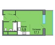 1-комнатная квартира площадью 35.5 кв.м, улица Гришина, 14 | цена 3 777 313 руб. | www.metrprice.ru