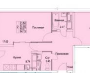 2-комнатная квартира площадью 64 кв.м, Муравская 2-я ул. | цена 6 230 554 руб. | www.metrprice.ru