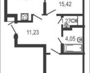 2-комнатная квартира площадью 62 кв.м, Колпакова ул., 44 | цена 4 891 854 руб. | www.metrprice.ru