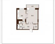 1-комнатная квартира площадью 44.3 кв.м, Вавилова, 29 | цена 12 019 476 руб. | www.metrprice.ru