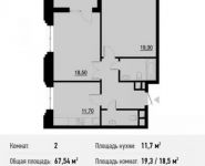 2-комнатная квартира площадью 67.5 кв.м, Берзарина ул., 28 | цена 12 770 734 руб. | www.metrprice.ru