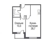 1-комнатная квартира площадью 55.7 кв.м, проезд Серебрякова, 11-13к1 | цена 8 359 623 руб. | www.metrprice.ru