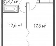 1-комнатная квартира площадью 39 кв.м, Вешняковская ул., 10 | цена 6 503 700 руб. | www.metrprice.ru