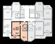 1-комнатная квартира площадью 39.7 кв.м, Рождественская улица, 33 | цена 4 646 000 руб. | www.metrprice.ru