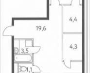 2-комнатная квартира площадью 77 кв.м, Нагатинский 1-й пр., 14С2 | цена 16 235 148 руб. | www.metrprice.ru