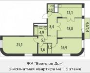 3-комнатная квартира площадью 97.8 кв.м, Вавилова, 29 | цена 23 189 690 руб. | www.metrprice.ru