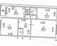 3-комнатная квартира площадью 80 кв.м, Изюмская улица, 39к1 | цена 12 000 000 руб. | www.metrprice.ru