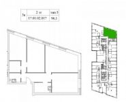 3-комнатная квартира площадью 96 кв.м, Шеногина ул., 1 | цена 25 706 750 руб. | www.metrprice.ru