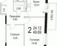 2-комнатная квартира площадью 49 кв.м, Барышевская Роща ул. | цена 4 472 100 руб. | www.metrprice.ru