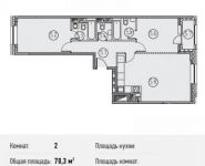 2-комнатная квартира площадью 70.3 кв.м, Ленинградский просп., 31 | цена 16 952 845 руб. | www.metrprice.ru