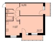 2-комнатная квартира площадью 70 кв.м в ЖК "Мирапарк", Химиков ул., 33 | цена 3 329 600 руб. | www.metrprice.ru