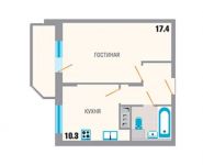 1-комнатная квартира площадью 36.8 кв.м, Северная улица, 10 | цена 2 576 000 руб. | www.metrprice.ru