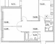 3-комнатная квартира площадью 86.41 кв.м, Лазоревый пр., 3 | цена 15 594 844 руб. | www.metrprice.ru