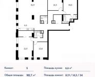 5-комнатная квартира площадью 2 кв.м в ЖК "Vander Park", Рублевское ш., 101 | цена 31 424 400 руб. | www.metrprice.ru